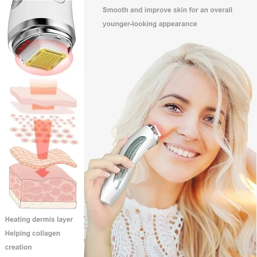 Radio Frequency Facial Lifting Machine in use, promoting skin rejuvenation and youthful appearance.
