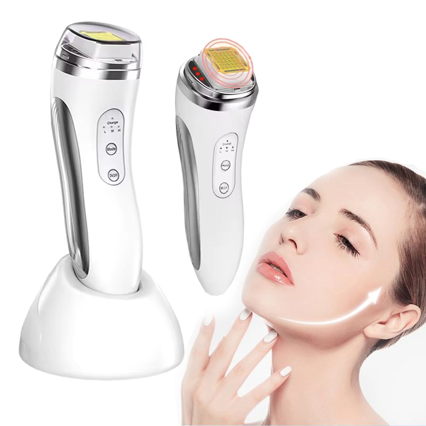 Radio Frequency Facial Lifting Machine for at-home skin rejuvenation and lifting treatments.